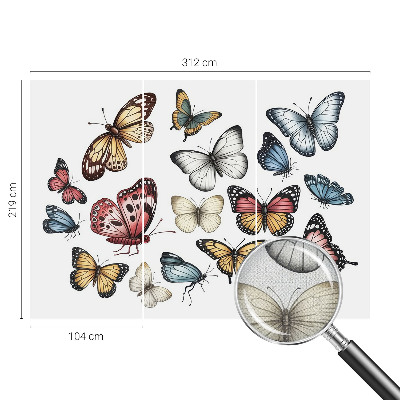 Fotobehang voor de kinderkamer Paradijsvlinders