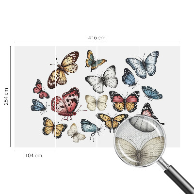 Fotobehang voor de kinderkamer Paradijsvlinders