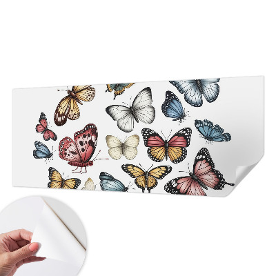 Fotobehang voor de kinderkamer met paradijsvlinders als motief