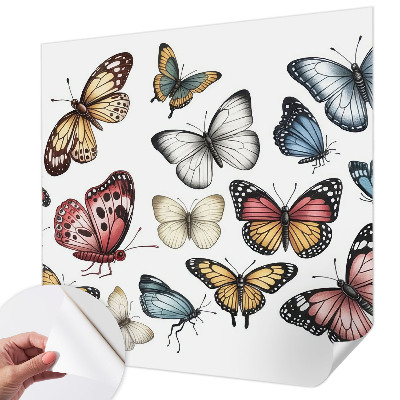 Fotobehang voor de kinderkamer met paradijsvlinders als motief