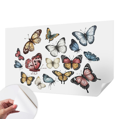 Fotobehang voor de kinderkamer met paradijsvlinders als motief