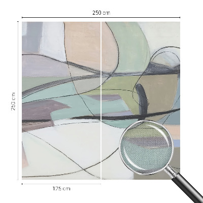 Fotobehang babykamer Pastelkleurige lijnen