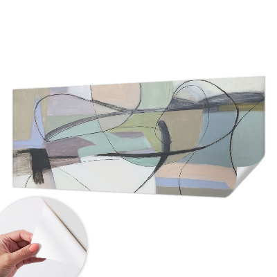 Fotobehang babykamer Pastelkleurige lijnen