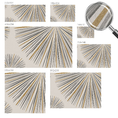 Fotobehang tienerkamer Geometrische waaiers