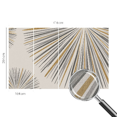 Fotobehang tienerkamer Geometrische waaiers