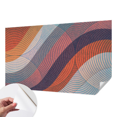 Zelfklevend fotobehang Kleurrijke golven