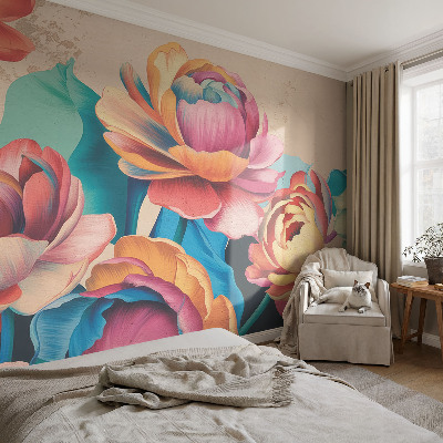 Fotobehang kinderkamer Bloemenharmonie