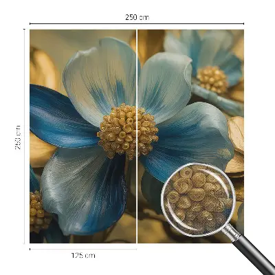 Foto behang voor de kinderkamer met een bloemarrangement