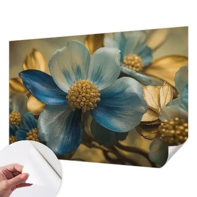 Foto behang voor de kinderkamer met een bloemarrangement