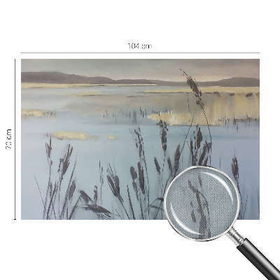 3D fotobehang Een kalm meer