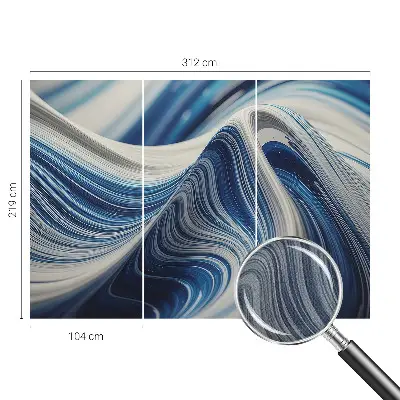 Fotobehang voor de kinderkamer met een harmonieuze abstracte print