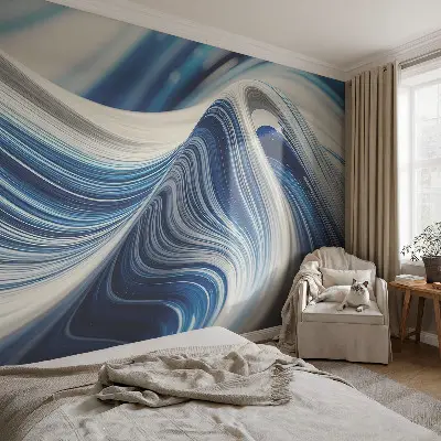 Fotobehang voor de kinderkamer met een harmonieuze abstracte print