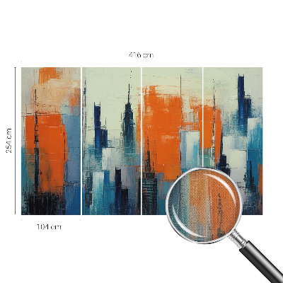 Fotobehang voor kinderkamer Abstracte stad