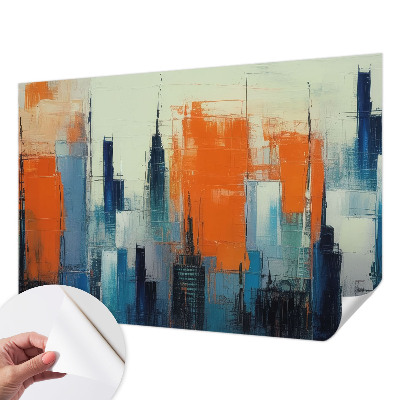 Fotobehang voor kinderkamer Abstracte stad