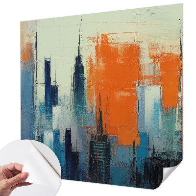 Fotobehang voor kinderkamer Abstracte stad