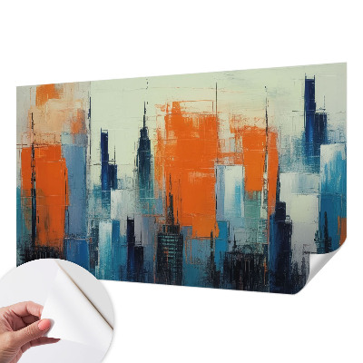 Fotobehang voor kinderkamer Abstracte stad