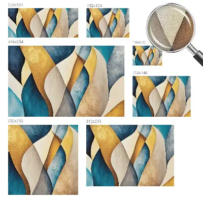 Fotobehang babykamer met golvend abstract patroon