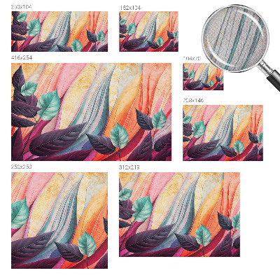 Fotobehang tienerkamer Abstracte bladeren