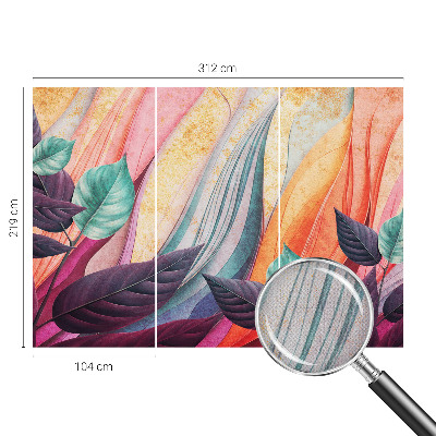 Fotobehang tienerkamer Abstracte bladeren