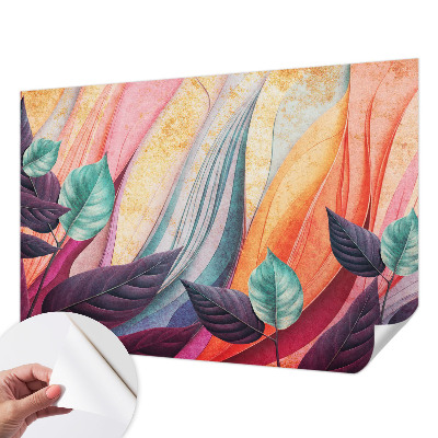 Fotobehang tienerkamer Abstracte bladeren