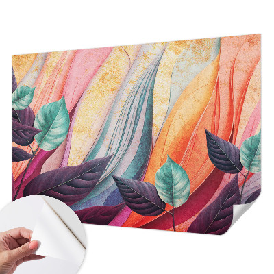 Fotobehang tienerkamer Abstracte bladeren