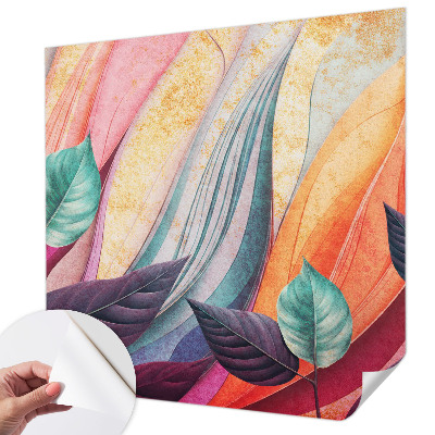Fotobehang tienerkamer Abstracte bladeren