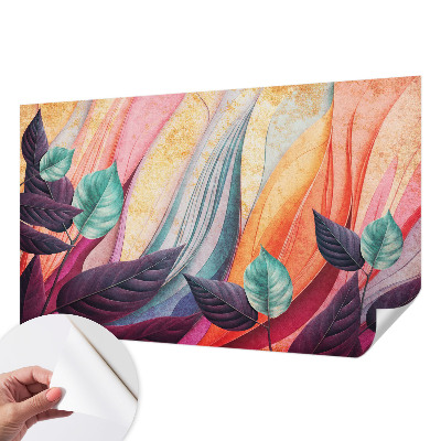 Fotobehang tienerkamer Abstracte bladeren