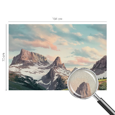 Zelfklevend fotobehang op maat Bergpanorama