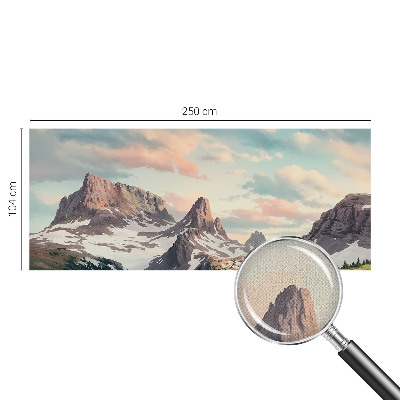 Zelfklevend fotobehang op maat Bergpanorama