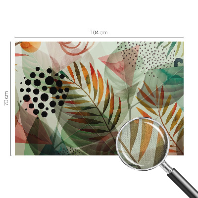 3D fotobehang Abstracte bladeren