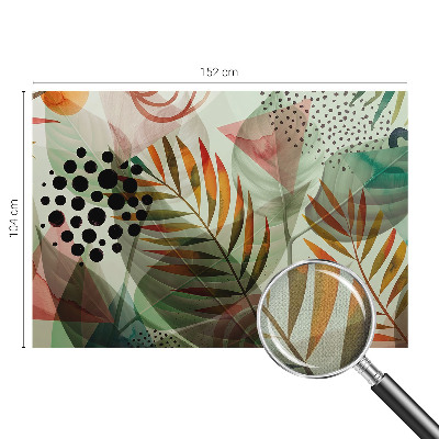 3D fotobehang Abstracte bladeren