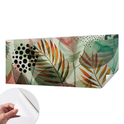 3D fotobehang Abstracte bladeren