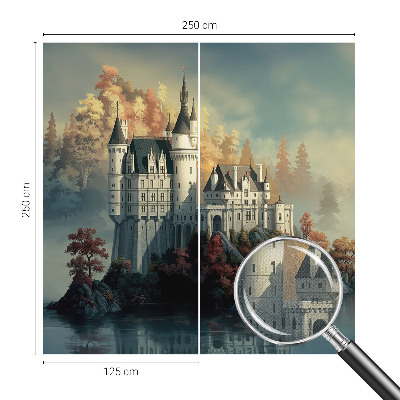 Zelfklevende behangsticker Sprookjeskasteel