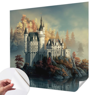 Zelfklevende behangsticker Sprookjeskasteel