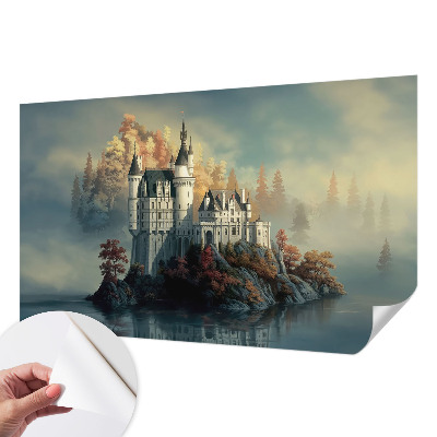 Zelfklevende behangsticker Sprookjeskasteel