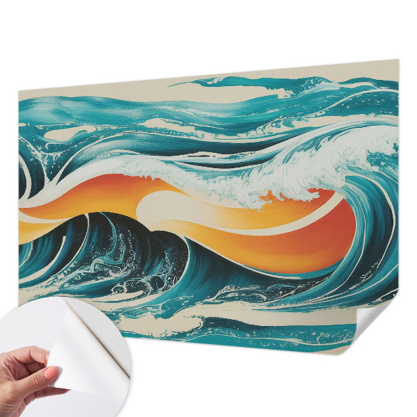 Fotobehang voor kinderkamer Abstracte golven