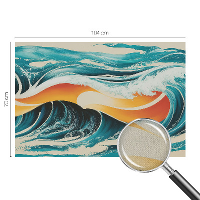 Fotobehang voor kinderkamer Abstracte golven