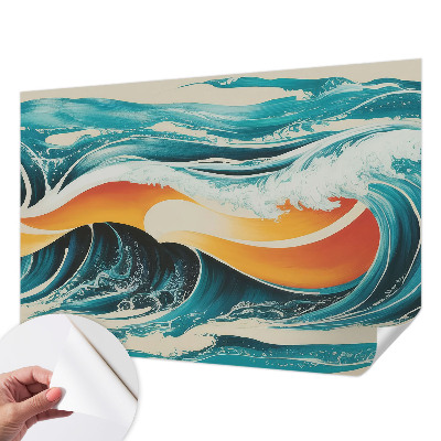Fotobehang voor kinderkamer Abstracte golven