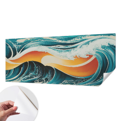 Fotobehang voor kinderkamer Abstracte golven