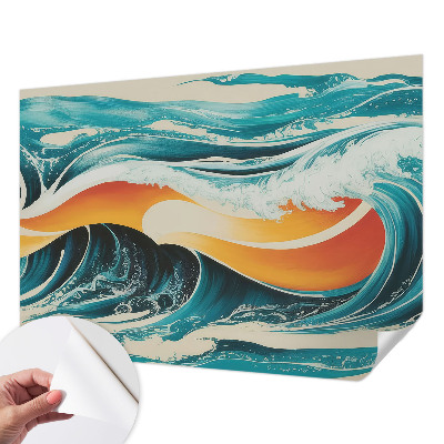 Fotobehang voor kinderkamer Abstracte golven