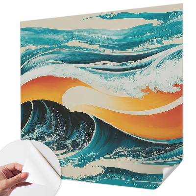 Fotobehang voor kinderkamer Abstracte golven