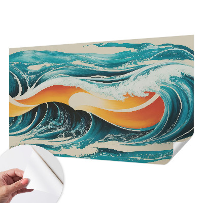 Fotobehang voor kinderkamer Abstracte golven