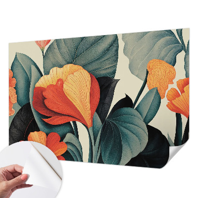 Fotobehang babykamer Kleurrijke bloemen