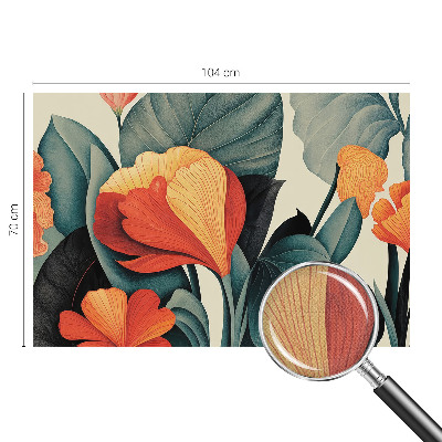 Fotobehang babykamer met kleurrijke bloemen