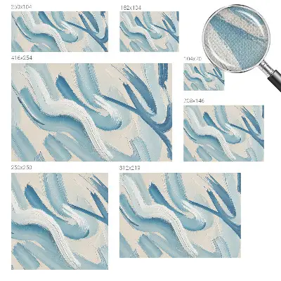 Fotobehang voor de kinderkamer met abstracte streken als decoratie