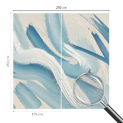 Fotobehang voor de kinderkamer met abstracte streken als decoratie