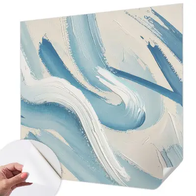Fotobehang voor de kinderkamer met abstracte streken als decoratie