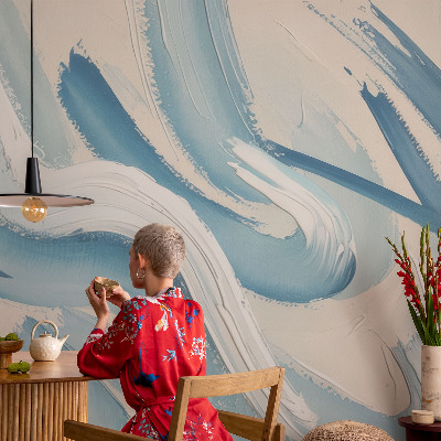 Fotobehang voor de kinderkamer Abstracte streken