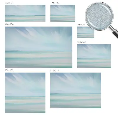 Fotobehang tienerkamer met een rustige zee als motief