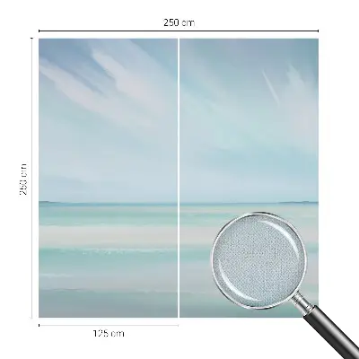Fotobehang tienerkamer met een rustige zee als motief
